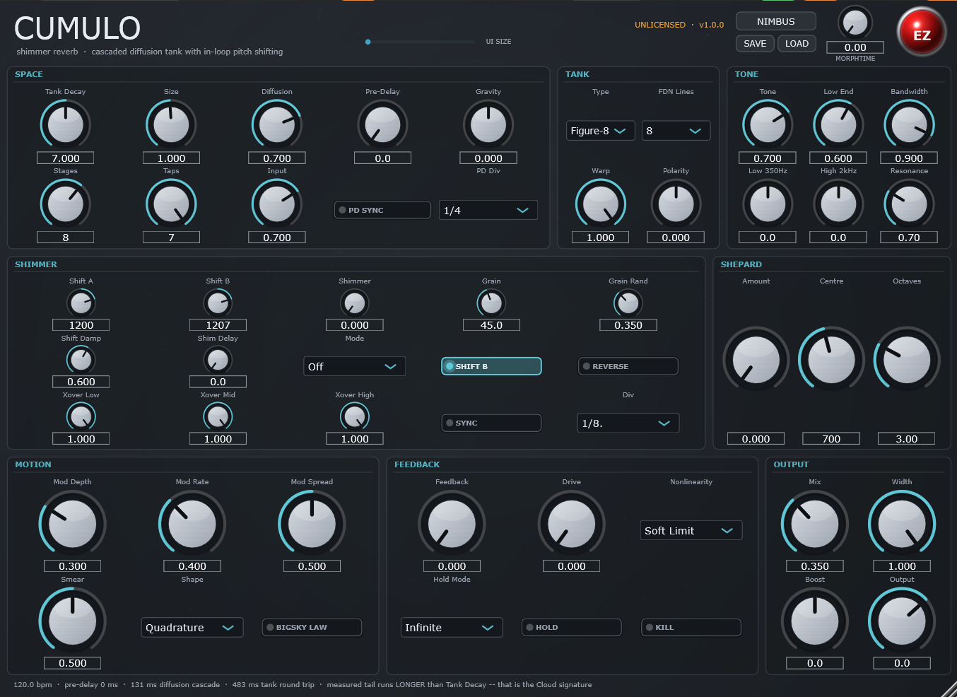 Cumulo prototype panel