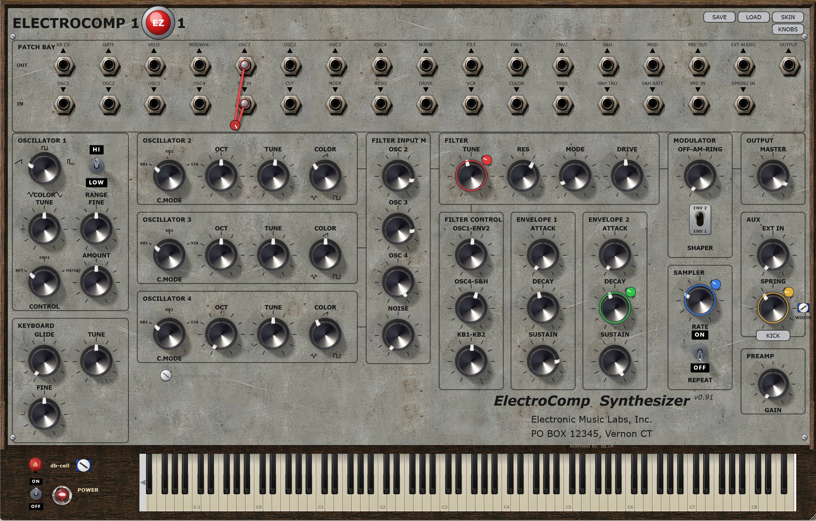 EML-101 prototype panel