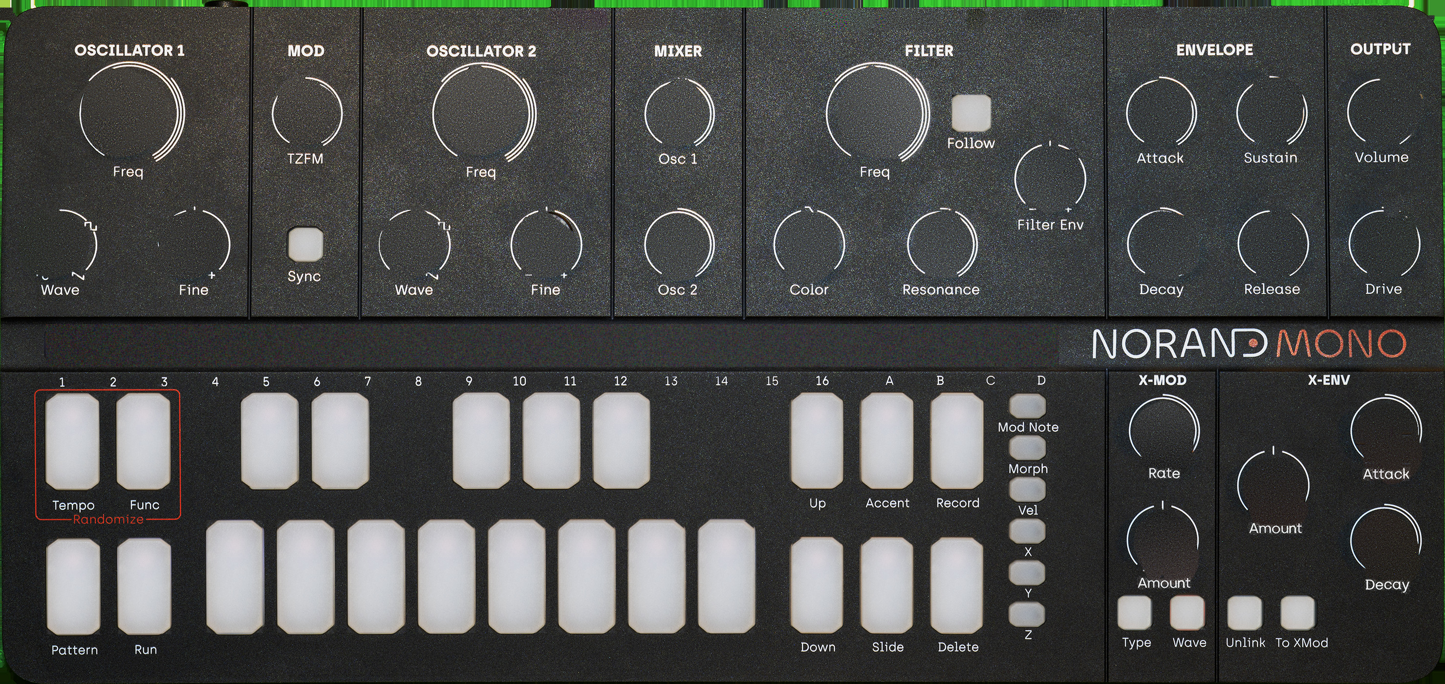 Norand Mono prototype panel